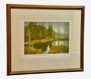 lot 29 image: Framed Landscape Painting by Faith Lowell, Signed