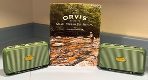 lot 207 image: Orvis Small Stream Fly Fishing Book with 2 Fly Lure Cases