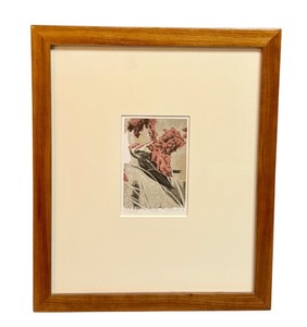 lot 211 image: Pileated  Framed Wood Engraving by Gaylord Schanilec