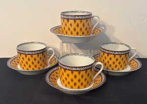 lot 31RR image: Fitz & Floyd Avignon Cups with Saucers