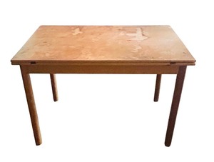 lot 414 image: Versatile Vintage Wooden Dining Room Table