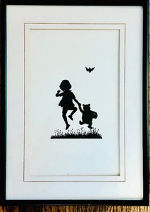 lot 404 image: Framed Silhouette Art