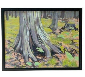 lot 344 image: Original Art Cedar Trunk
