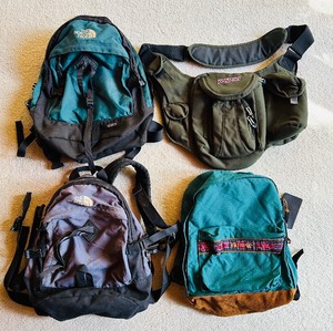 lot 310 image: Group of 4 Used Backpacks and Shoulder Bags Including The North Face