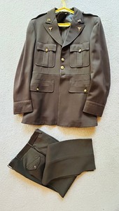 lot 250 image: Vintage Army Officers Dress Coat and Slacks