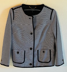 lot 143 image: New Beautiful Black and White Talbots Jacket Size 10