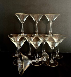 lot 149 image: Set of 12 Martini Glasses