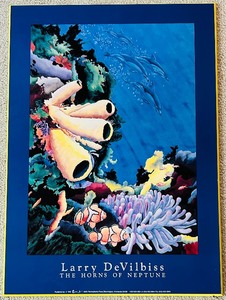 lot 135 image: The Horns of Neptune Framed Poster by Larry DeVibiss