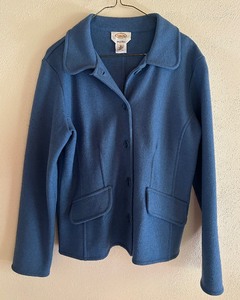 lot 56 image: Talbots Womens Alpaca Blend Blue Jacket Size Medium