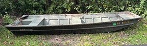 lot 7R image: Alumacraft 14 Foot Aluminum Jon Boat