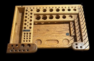 lot 87R image: Oasis Handcrafted Fly Tying Bench by Rick Weisberg