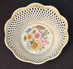 lot 119 image: Klausenburg Porcelain Basket Dish with Floral Design