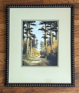 lot 128 image: Framed Forest Landscape Print