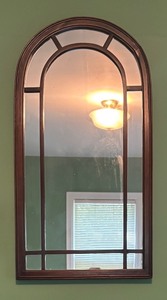 lot 273 image: Arched Wood Framed Mirror