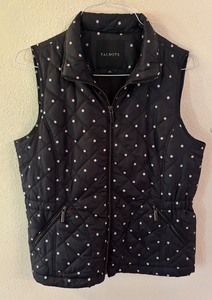 lot 276 image: Talbots Quilted Polka Dot Vest Size Medium