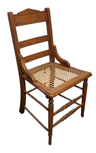 lot 332 image: Vintage Caned Seat Wooden Chair