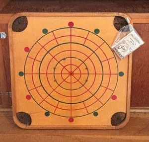 lot 336 image: Vintage Carrom Game Board No. 85 with Rules