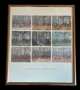 lot 339 image: A Grove of Birches Print by Gretchen Garner
