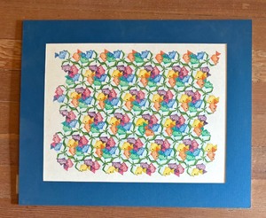 lot 362 image: Original Abbie Anderson Fish Tessellation Unframed Artwork