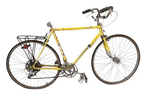 lot 454 image: Vintage Peugeot Road Bicycle with Rear Rack