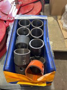 lot 484 image: Metal Cylindrical Pipe or Coupling Sections in Box