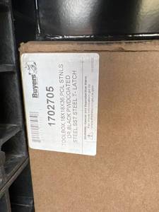 lot 493 image: Buyers Products 1702705 Stainless Steel Toolbox, 18x8x30 Inches, Unopened Box
