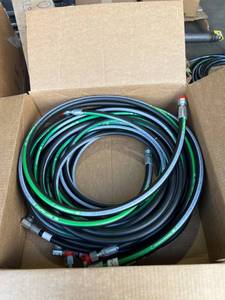 lot 504 image: Assorted hydraulic hoses