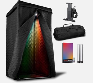 lot 49 image: Snap Studio XL Ultimate Portable Vocal Booth Sound Recording Isolation Shield