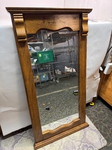 lot 36 image: Large Wooden Frame Mirror