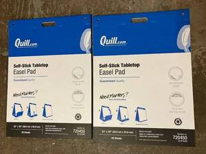 lot 26 image: Self-Sticky Tabletop Easel Pads