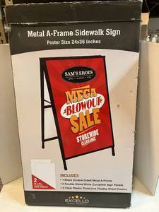 Metal A-Frame Sidewalk Sign