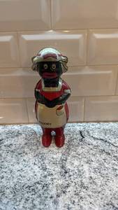 lot 64 image: Lindstrom Wind-Up Mammy Tin Toy Figure 8 Inch