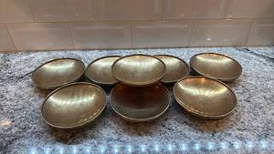 lot 74 image: Set of 8 Brass Small Dishes