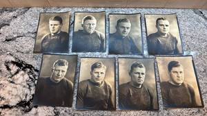 lot 75 image: Collection of 42 Vintage 1920s-1930s Football Player Portrait Photographs