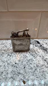 lot 128 image: Vintage Metal Lighter with Engraving