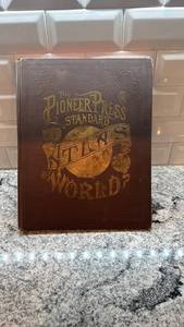 lot 132 image: 1888 Pioneer Press Standard Atlas of the World Hardcover Book