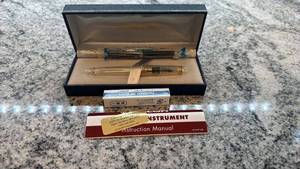 lot 142 image: Sailor Transparent Gold Trim Fountain Pen with Box and Ink Converter