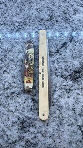lot 150 image: Lot of 2 Vintage Folding Knives - Lone Ranger and Sunkist Ham Cold Cuts Advertising