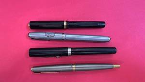 lot 170 image: Collection of 4 Vintage Fountain Pens and Ballpoint Pen