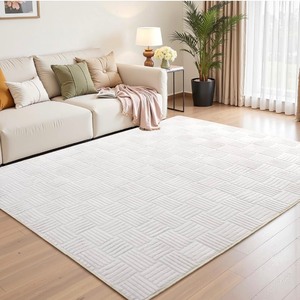 lot 93 image: Modern Shag Area Rug - 4x6 - White