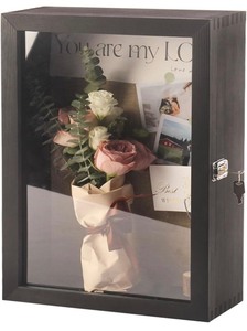 lot 132 image: Large Shadow Box Frame - 12x17x5 - Black