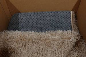 lot 98 image: Shag Area Rug - 4x6 - Cream