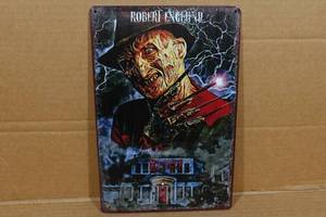 lot 112 image: Novelty Metal Sign - Freddy Krueger