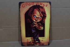 lot 113 image: Novelty Metal Sign - Chucky