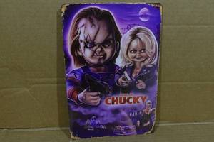 lot 115 image: Novelty Metal Sign - Bride of Chucky