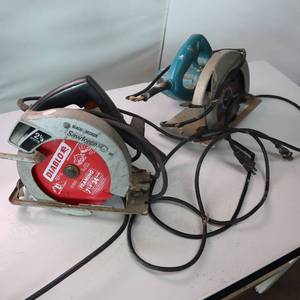 lot 69 image: 2 skil saws - Makita and Black and Decker