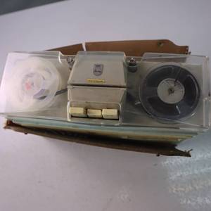 lot 94 image: Vintage reel to reel tape player - hard to find Norelco made in Holland