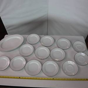 lot 103 image: Vintage Sun Chow - Very Large Collection of Sterling Affair  cups, saucers and dishes