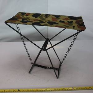 lot 107 image: Foldable stool for huntingfishingcamping