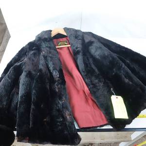 lot 147 image: Vintage Authentic Black Mink Coat - Berglund Fur Co (MPLS)